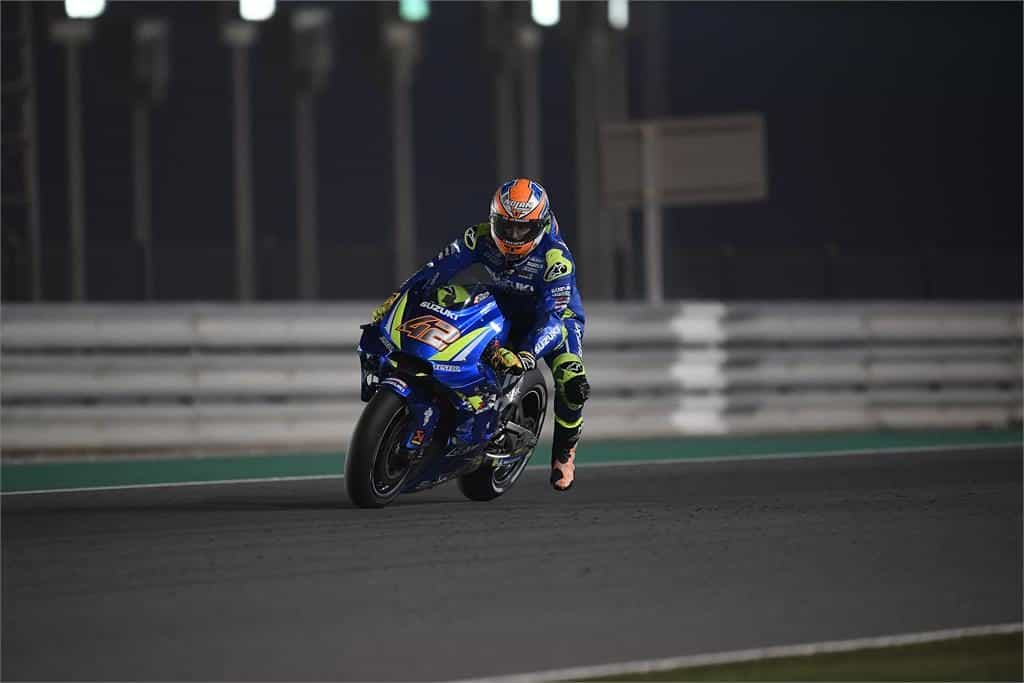 Alex Rins testes Qatar