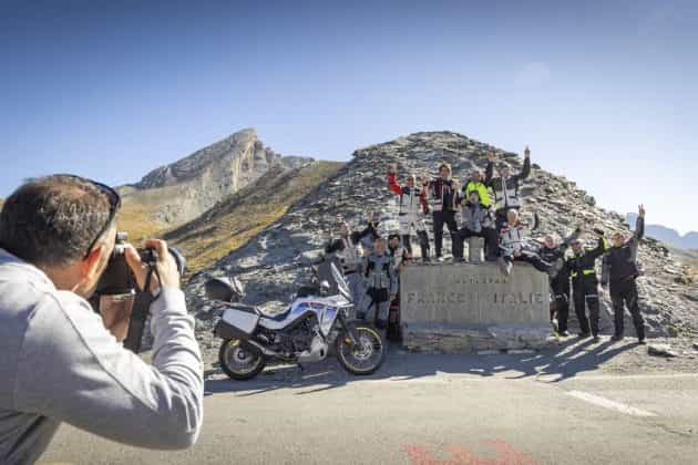 Grupo de jornalista Ibéricos no Col de La Bonette